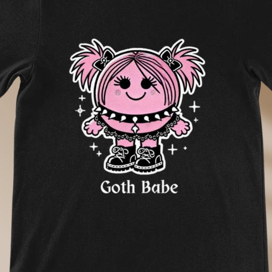 Goth Babe T-Shirt: Goth Gift, Unisex Cotton Tee