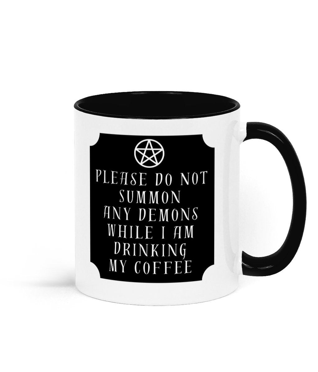 Please Don't Summon Demons Mug, Witch Gift, Witchcraft Mug, Gift For Witch, Gothic Gifts, Witch Mug, Witchy Gifts, Spell Casting, Wicca Mug