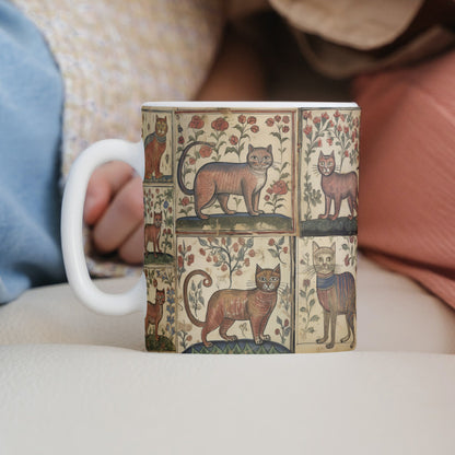 witchy gift, Cats in medieval art, cat lover Christmas gift, cat-themed birthday idea, funny cat design, unique cat gift