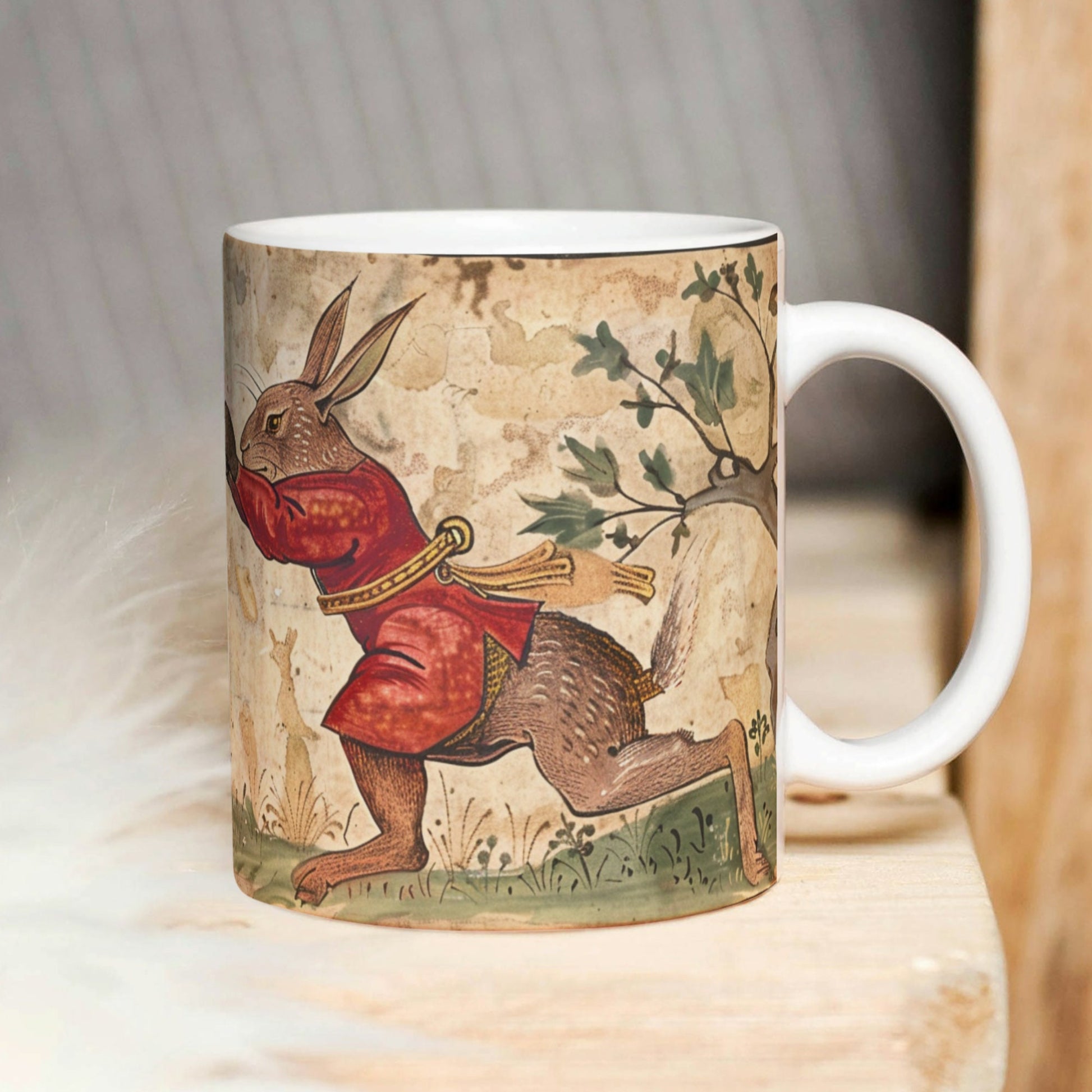 Illuminated Manuscript Mug
Novelty Boxing Mug
Artisan Coffee Mug
Collectible Mug
Gorgeous Hare Design
Mug for Art Lovers
Medieval Folklore Mug
Gift for History Buffs
Quirky Mug for Animal Lovers
Literature and Art Enthusiast Mug
Fantasy Giftware