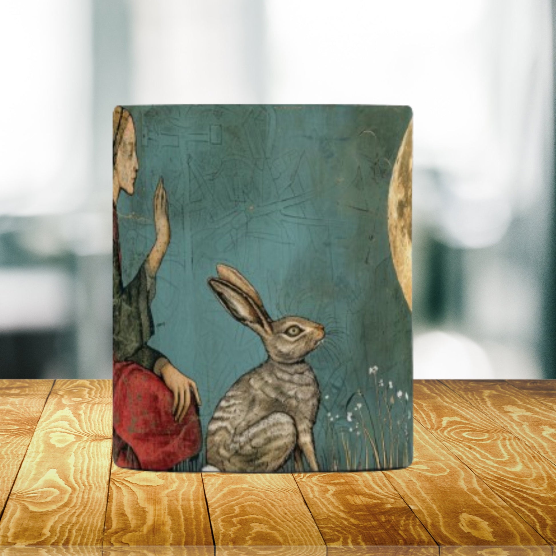 Goddess Eostre Hare Mug: Wiccan Spring Equinox Gift