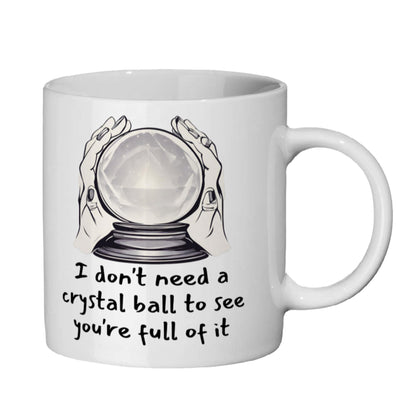 Cheeky fortune teller mug for those who love office banter and a touch of mysticism.