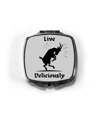 Black Phillip Goat Compact Mirror - Witchy Gothic Gift