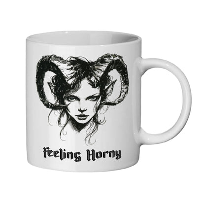 Feeling Horny Mug: Witchy Gothic Gift