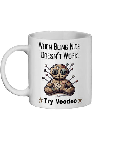 Funny Voodoo Mug, Voodoo Doll, Black Magic, Gothic Gifts, Witchcraft, Wiccan, Karma, Voodoo Magic, Voodoo Ritual, Dark Academia, Dark Magik