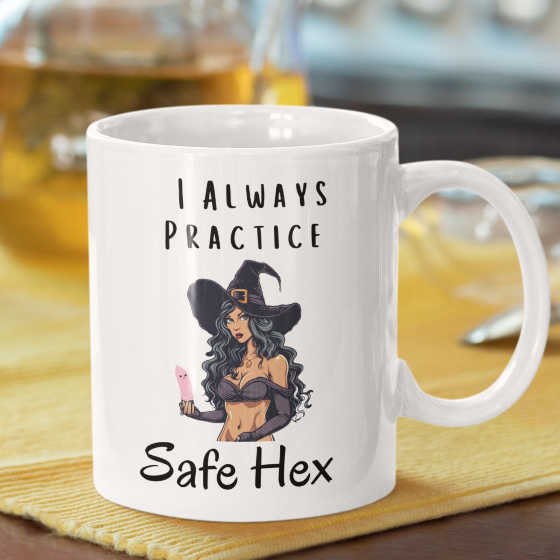 Rude Witch Mug, Hex Mug, Funny Witch Gifts, Spell Mug, Spell Casting, Witchy Gifts, Innuendo Gift, Wiccan, Witchcraft, Pagan, Gothic