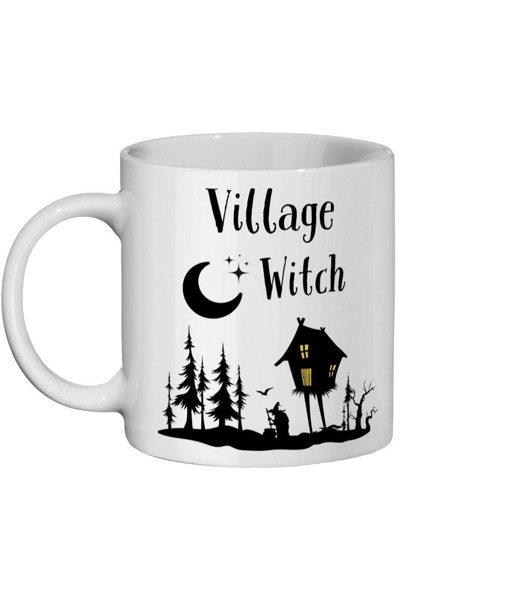 Village Witch Mug, Witchy Gifts, Local Witch, Covern, Witchcraft, Gothic Decor, Wiccan Gifts, Witchcraft Mug, Witch Mugs, Spooky Season
