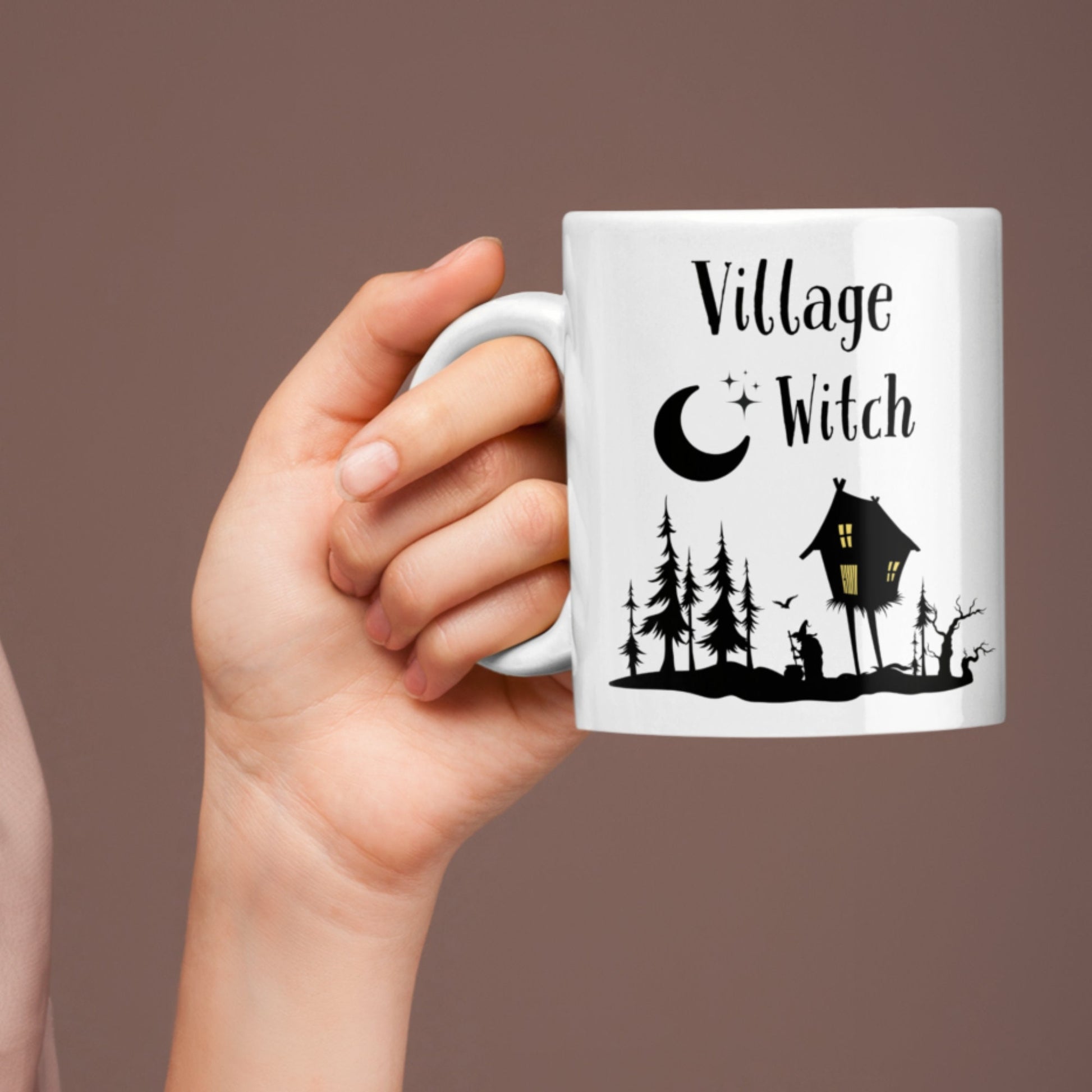 Village Witch Mug, Witchy Gifts, Local Witch, Covern, Witchcraft, Gothic Decor, Wiccan Gifts, Witchcraft Mug, Witch Mugs, Spooky Season