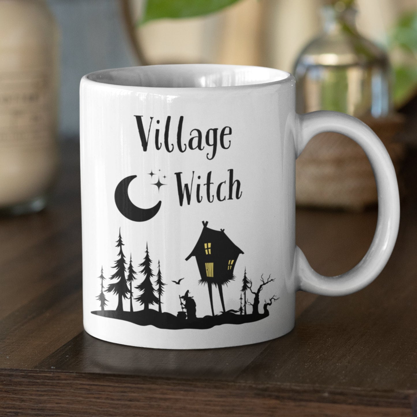 Village Witch Mug, Witchy Gifts, Local Witch, Covern, Witchcraft, Gothic Decor, Wiccan Gifts, Witchcraft Mug, Witch Mugs, Spooky Season