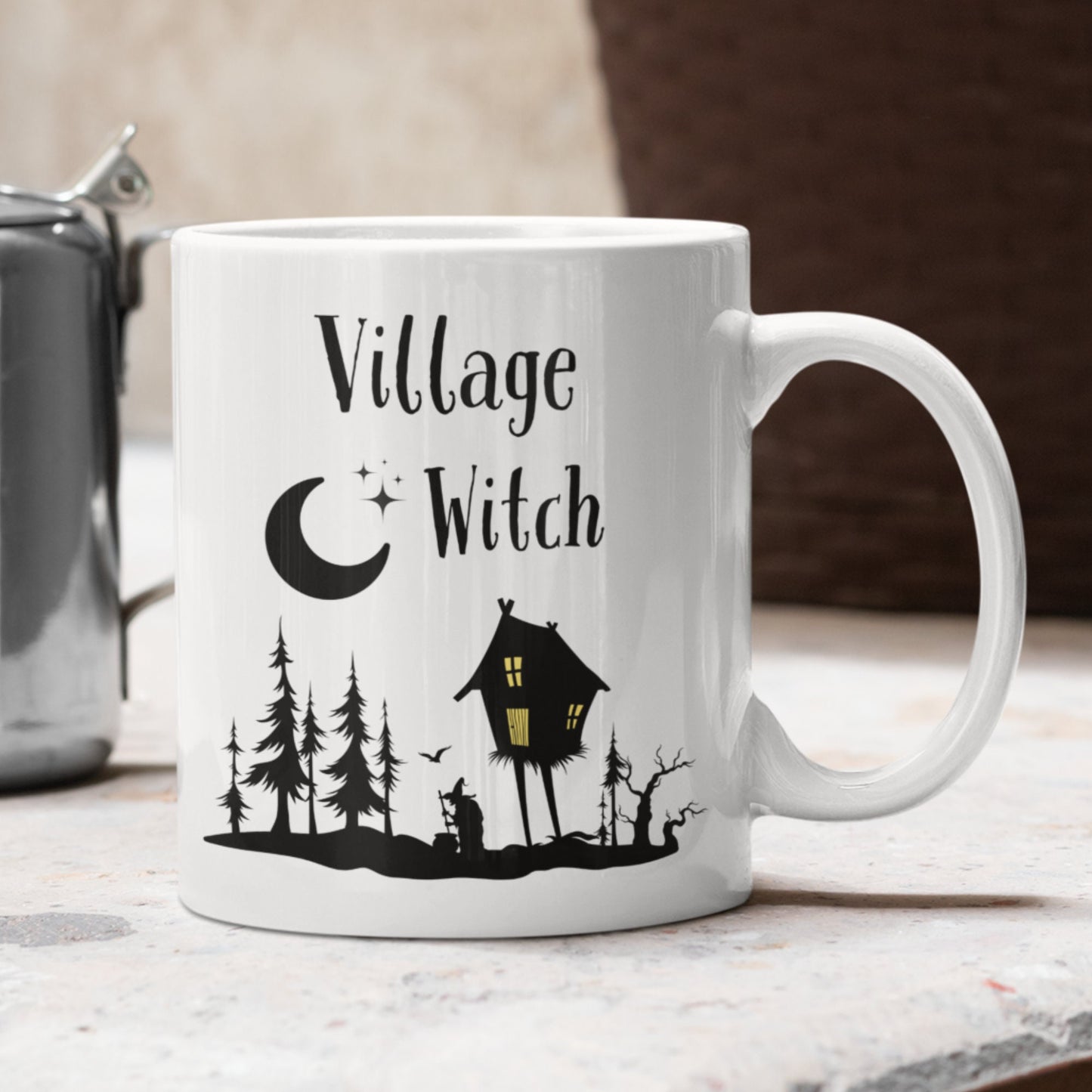 Village Witch Mug, Witchy Gifts, Local Witch, Covern, Witchcraft, Gothic Decor, Wiccan Gifts, Witchcraft Mug, Witch Mugs, Spooky Season