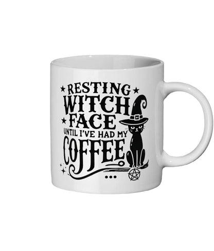 Witches Coffee Mug, Witchy Gifts, Resting Witch Face,Wiccan Gifts, Wiccan Decor, Gothic, Black Cat Mug, Funny Witch Gift, Morning Coffee Mug