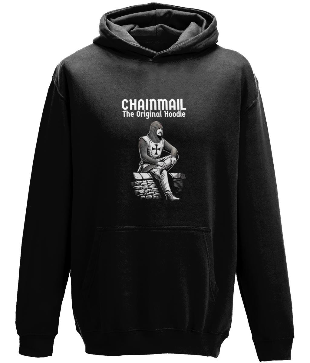 Chainmail The Original Hoodie, Medieval Humour, Hundred Years War, Sarcastic Gothic Hoodie, Medieval Re-Enactment, Gamer Hoodie
