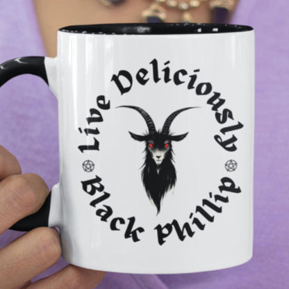 Devil goat, horned Devil mug. Pagan, occult gift.