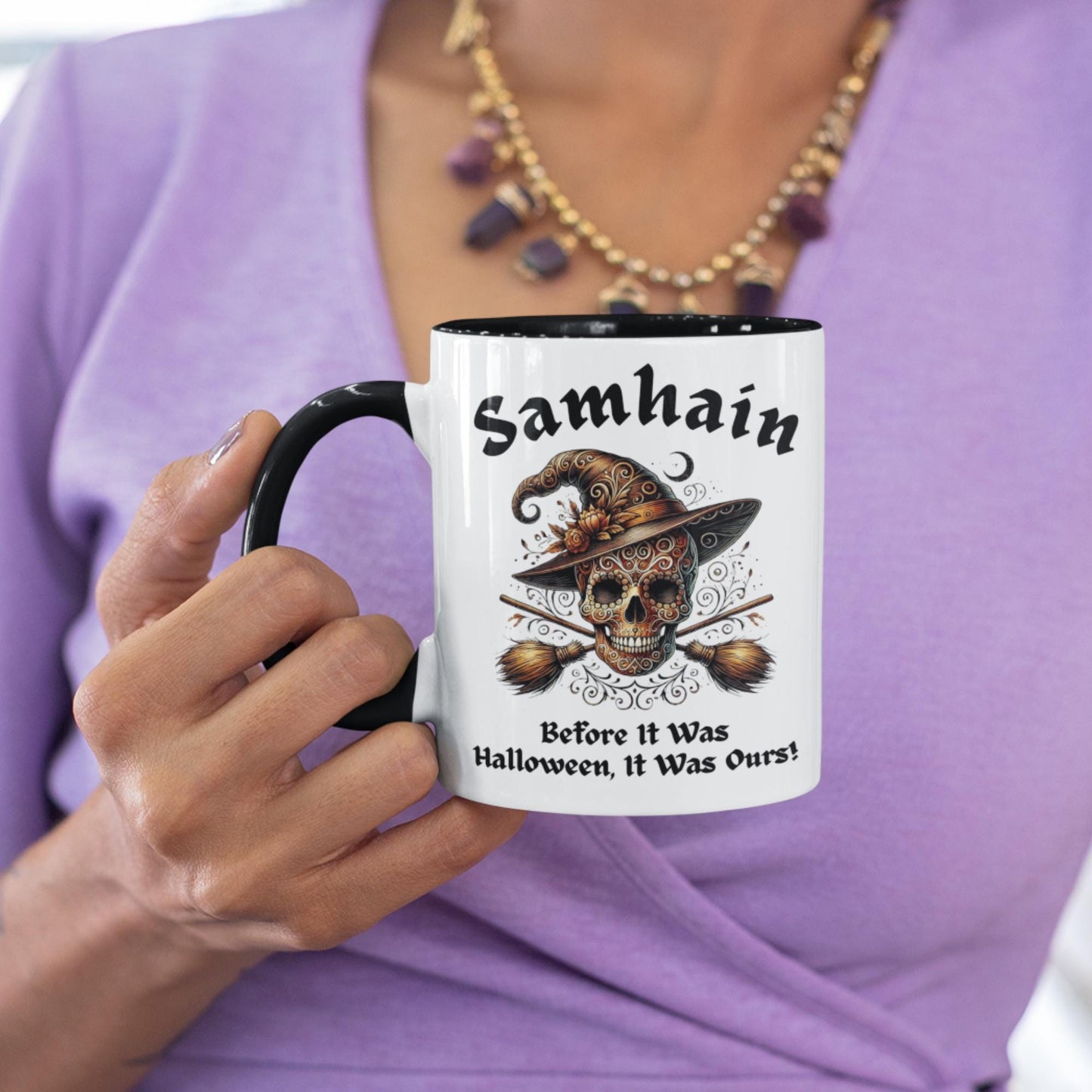 Mug for Samhain, the Gaelic festival marking the end of the harvest season and beginning of winter