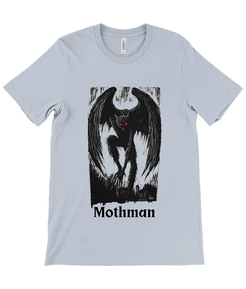 T-shirt Mothman,Paranormal Creature
Mythological Beast
Phantom Creature
Unknown Species
Fabled Beast