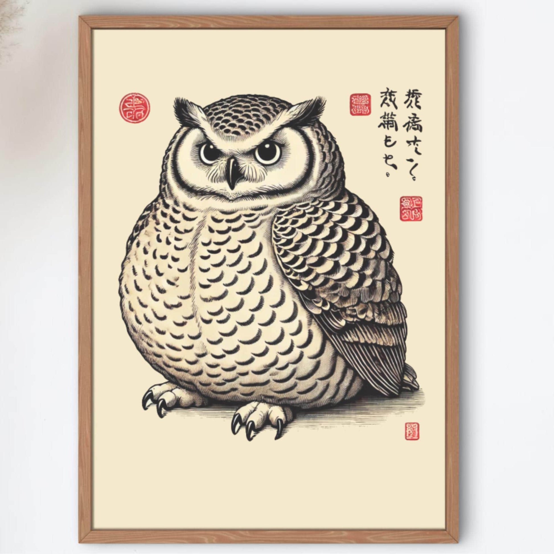 Japanese Art Poster
Owl Print for Home Decor
Classic Japanese Woodblock Style
Ukiyo-e Inspired Owl
Unique Japanese Art Print
Handcrafted Japanese Owl Art