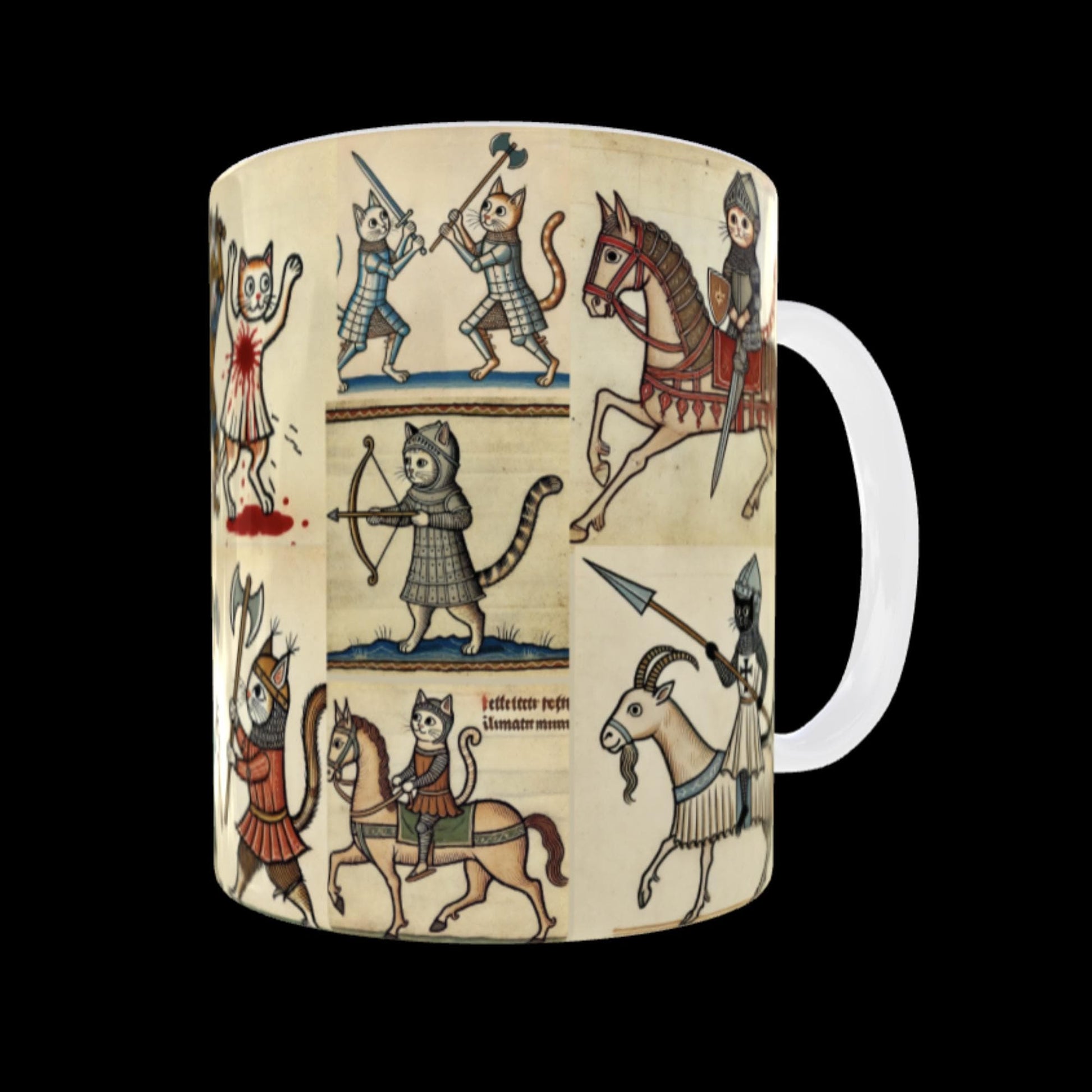 Marginalia Cat Mug
Gift for History Buffs and Cat Lovers
Medieval Knight Themed Mug
Illustrated Cat Mug
Unique Gift for Cat Enthusiasts
Medieval Cat Illustration Mug