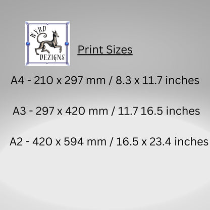 Staffy illustration print, Staffordshire Bull Terrier Ukiyo-e, Japanese dog poster, Ukiyo-e dog decor, Staffordshire Bull Terrier artwork