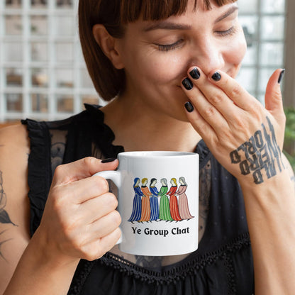 medieval-themed mug, Zoom meeting humour, secret Santa office mug, unique office gift, work from home gift, humorous coffee cup