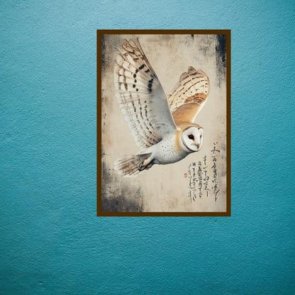 wildlife wall art, traditional Japanese prints, barn owl picture, bird-themed decor
Nature-inspired Japanese art, owl lover decor, barn owl illustration, Japanese style animal art, wildlife-inspired wall prints
