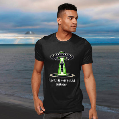 Space-inspired alien shirt, funny sci-fi graphic tee, UFO humor clothing
Funny UFO abduction gift, alien fan apparel, intergalactic themed t-shirt