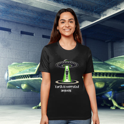 Alien abduction t-shirt, funny space lover gift, UFO-themed apparel
Sci-fi alien humour tee, quirky extra-terrestrial shirt, cosmic graphic design
