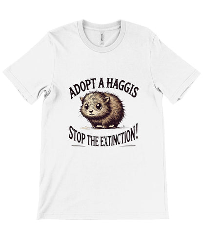 adopt a haggis shirt, Scottish novelty gift, haggis lover t-shirt, funny Scotland souvenir, Celtic folklore shirt. Scottish ex-pat gift.