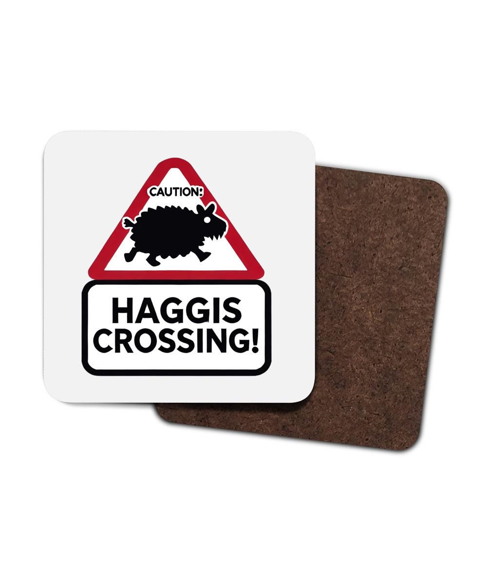 Scotland festival gift, Celtic mythology homeware, Highland cow lover gift, traditional Scotland decor, funny kitchen coasters, Scottish tea lovers present, Edinburgh themed gift, whisky and haggis humour, unique pub decor, Scotland themed drink coasters
