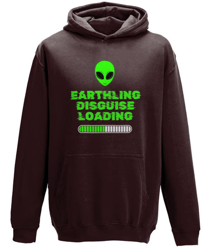 UFO and alien-themed hoodie, geeky sci-fi clothing, warm alien sweatshirt, extra-terrestrial being hoodie, space fan gift