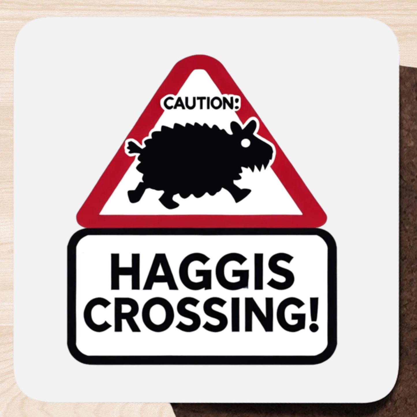 haggis lovers gift, Scotland themed decor, quirky coaster set, funny tea coasters, Scottish heritage gift, Highland drinkware, pub decor coasters, Scottish bar accessories, unusual Scottish gift, whisky and haggis lover present
