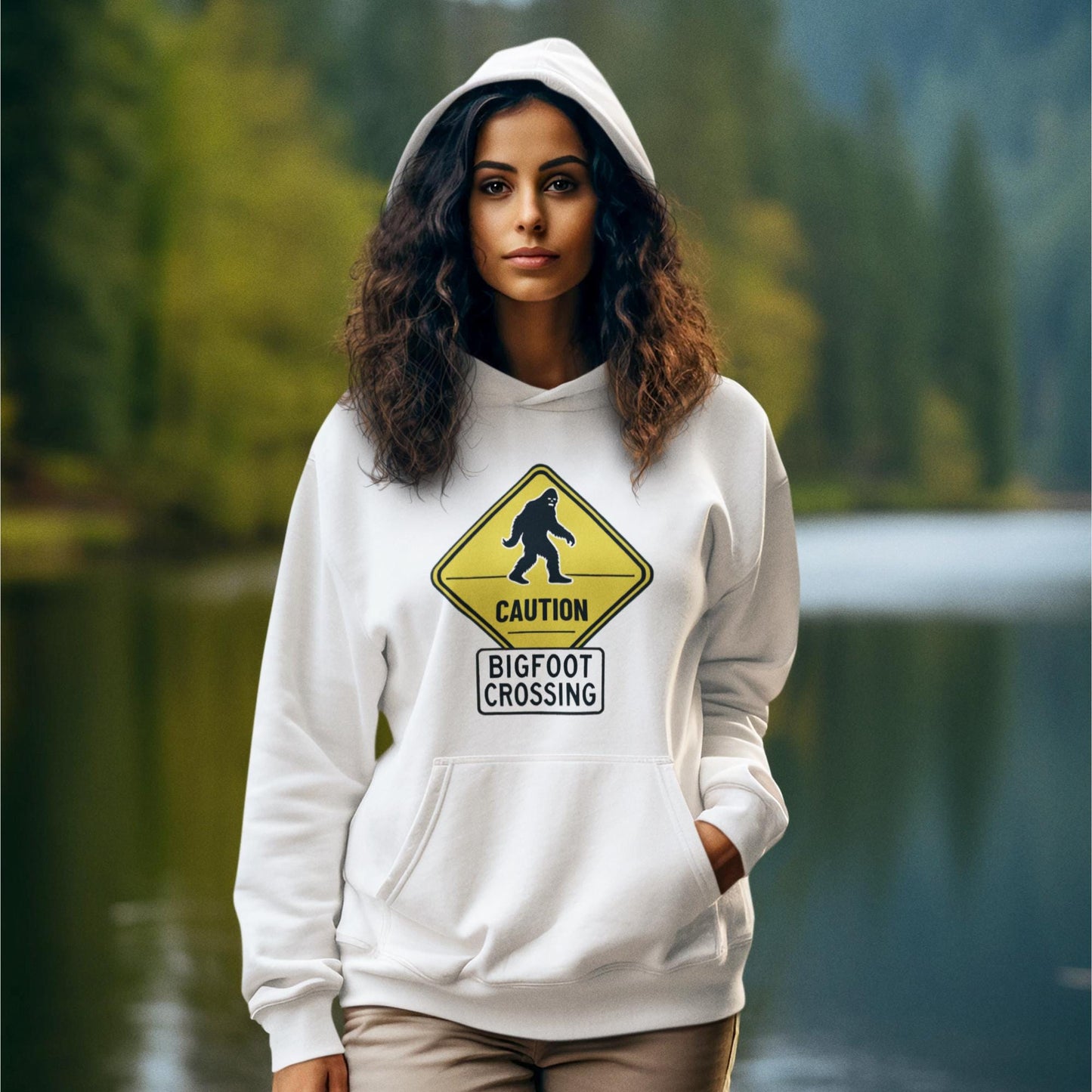 Funny cryptid hoodie, Bigfoot apparel, mythical creature gift, paranormal hoodie, Bigfoot fan clothing