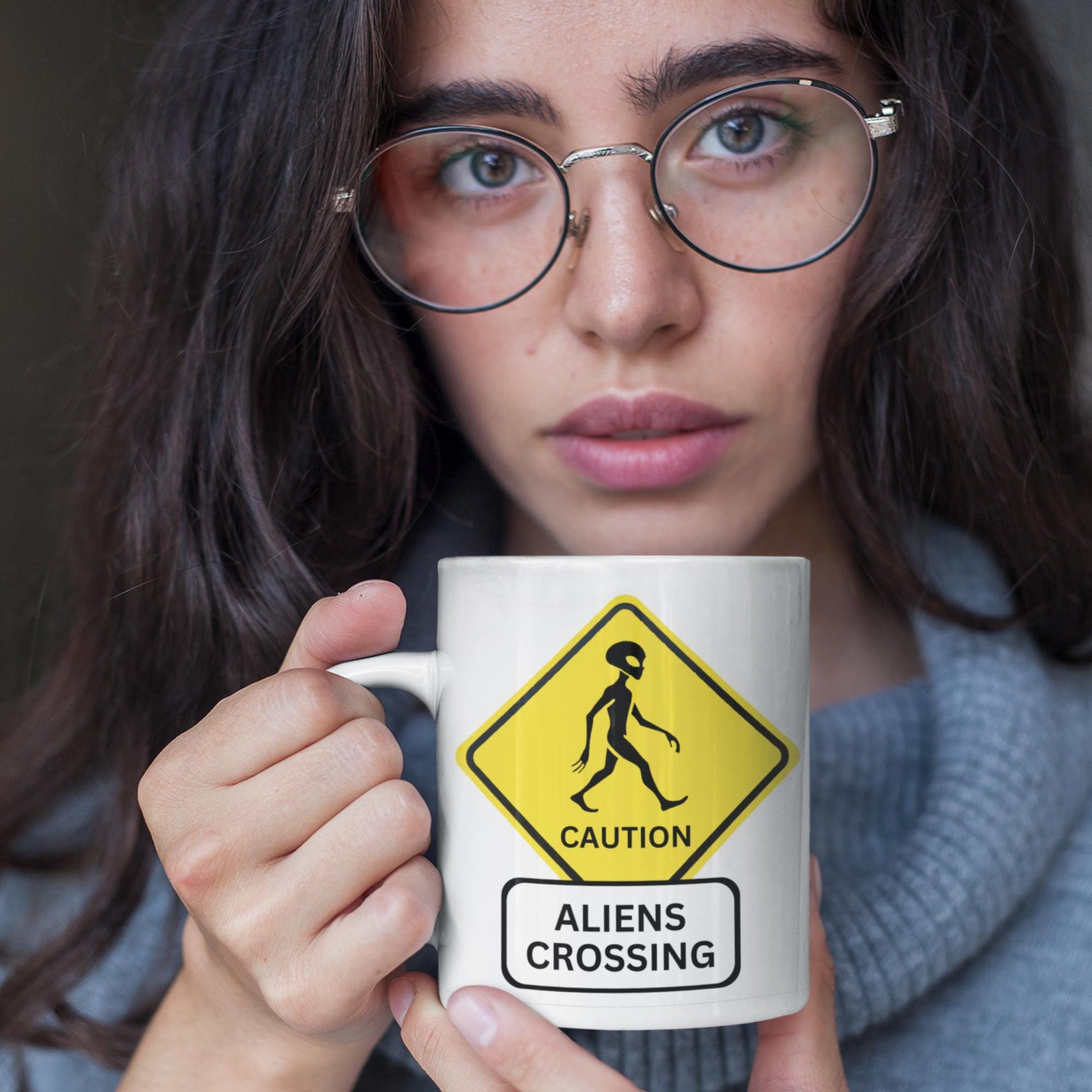 space exploration mug, intergalactic coffee cup, futuristic design mug, alien invasion themed mug, UFO sighting humour