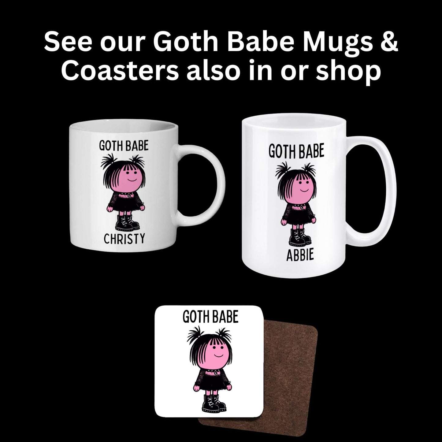 Gothic aesthetic t-shirt for birthdays or Secret Santa.