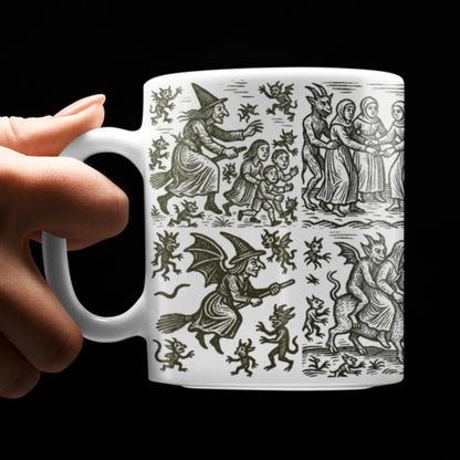 Halloween witchcraft ceramic coffee cup