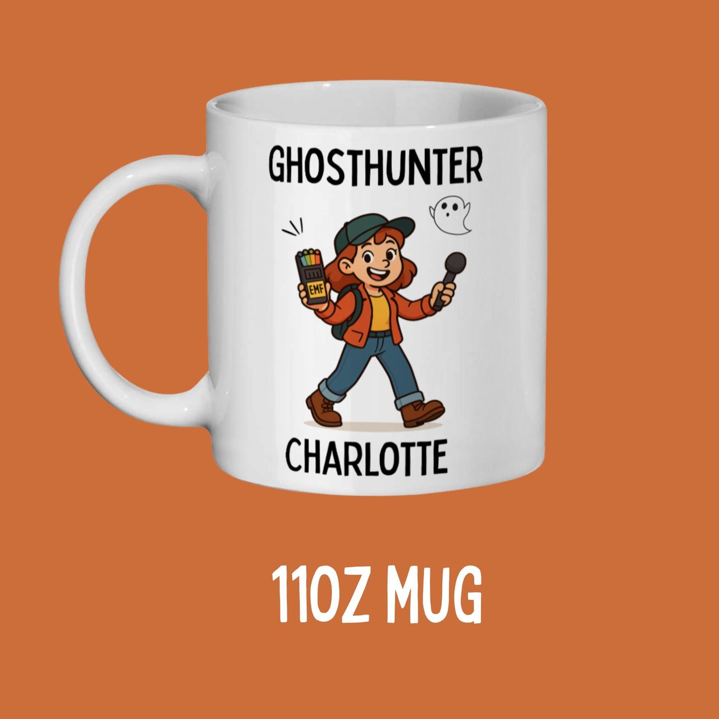 Personalised Ghosthunter Mug – Funny Ghost Hunting Gift with Name 