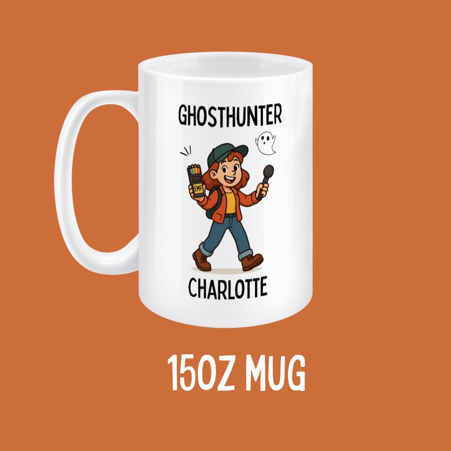 Personalised Ghosthunter Mug – Funny Ghost Hunting Gift with Name 