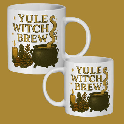 Witchy Christmas mug for Yule celebration