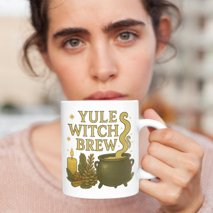 Pagan winter solstice coffee cup