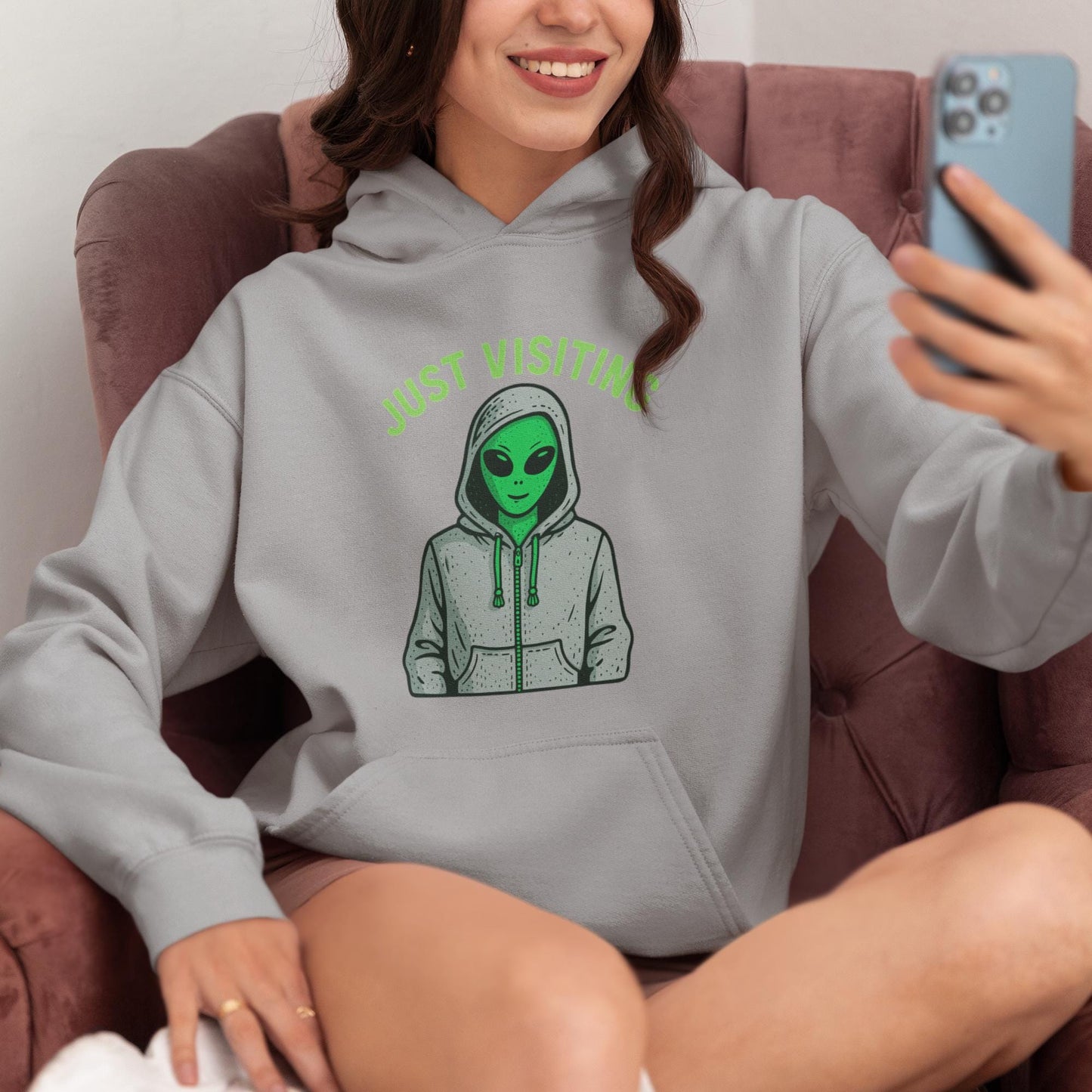 Funny UFO cryptid hoodie gift for teens