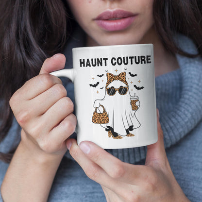 Haunt Couture fashion mug for leopard print lovers