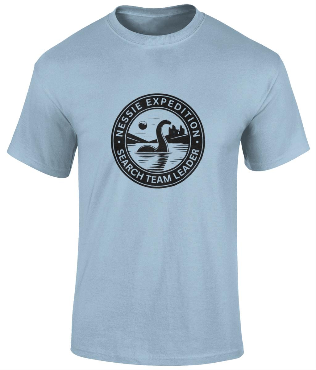 Nessie kids tshirt, light blue, age 7-8 CUSTOM ORDER