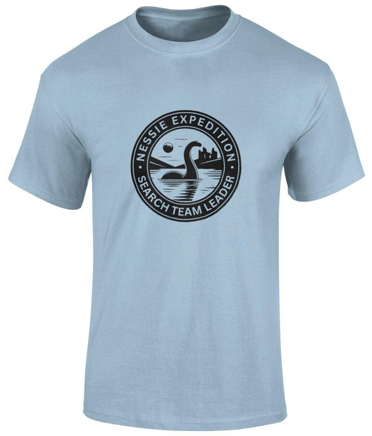 Nessie kids tshirt, light blue, age 7-8 CUSTOM ORDER