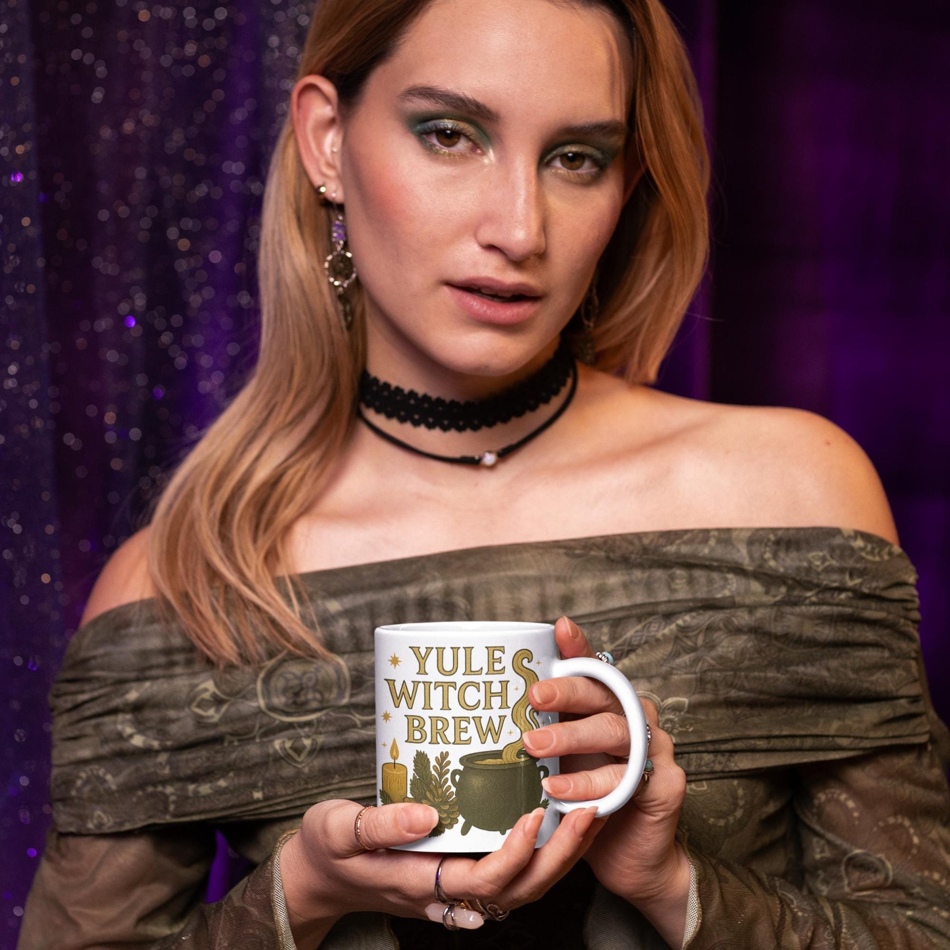 Pagan solstice ceramic coffee mug gift