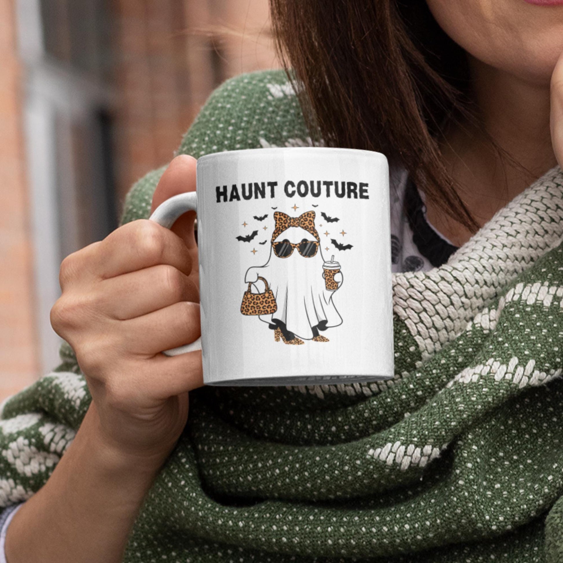 Leopard print themed coffee cup for everyday use