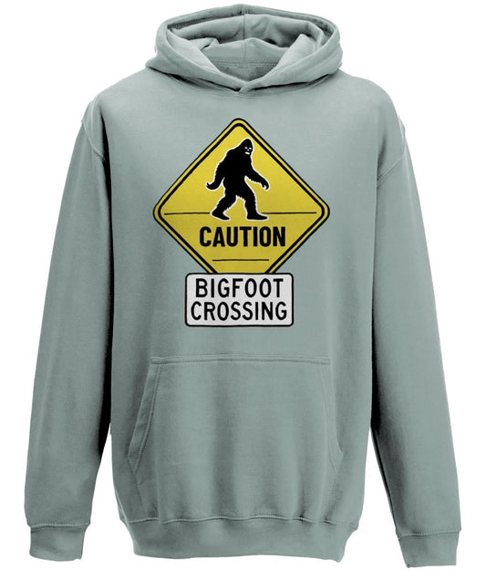 Bigfoot kids Hoodie, Dusty green, age 7-8 CUSTOM ORDER