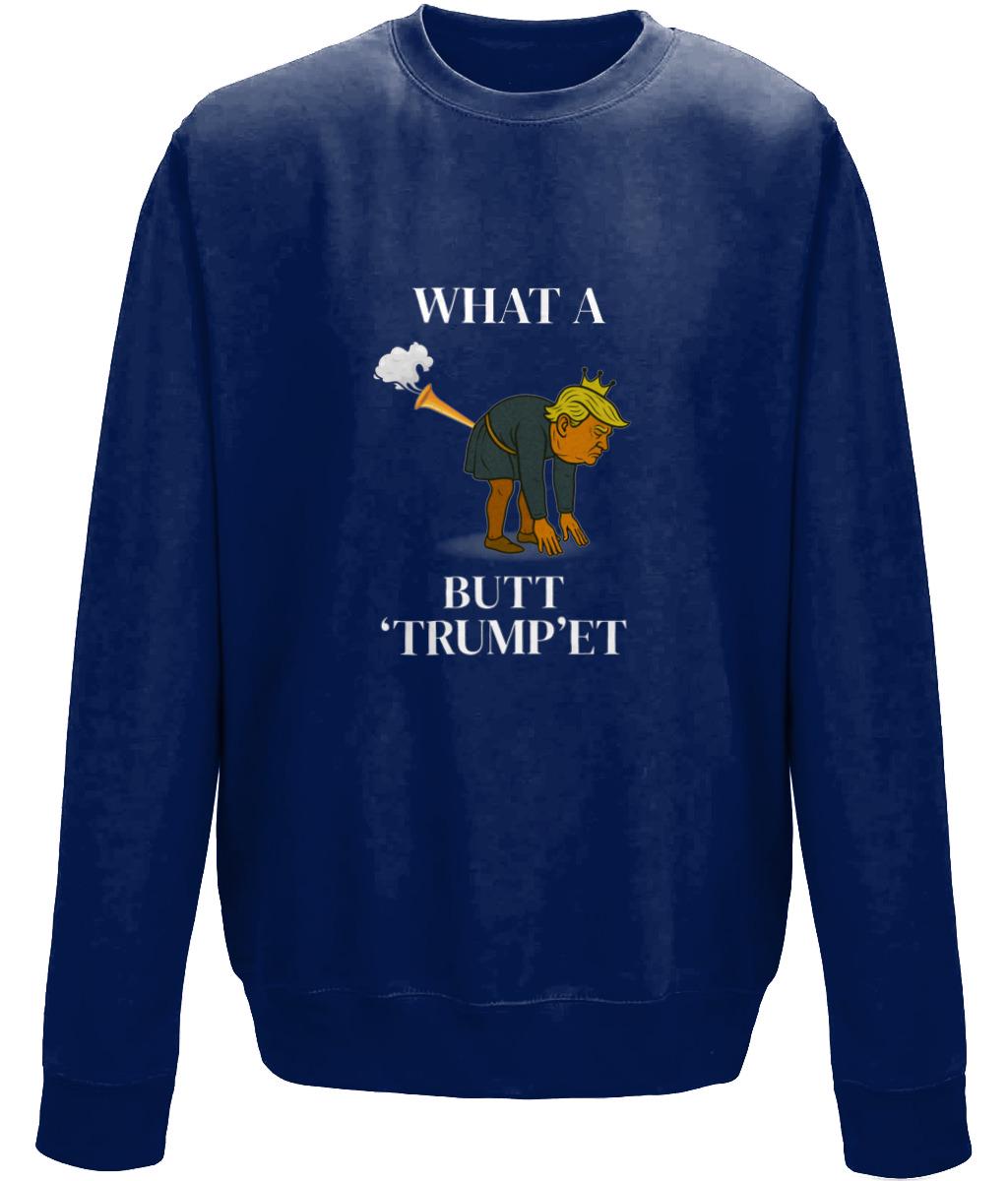 AWDis Just Hoods Sweatshirt (JH030) WHAT A butt trumpet (1) - Wyrd Dezigns