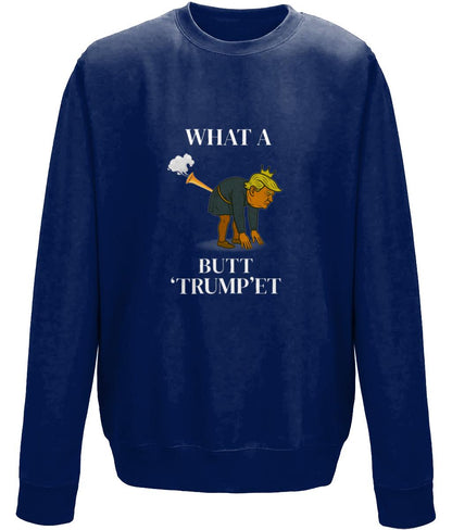 AWDis Just Hoods Sweatshirt (JH030) WHAT A butt trumpet (1) - Wyrd Dezigns