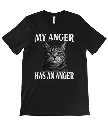 Funny Cat T-Shirt for Men Women – Grunge Meme Angry Cat Tee in Punk Retro Style - Wyrd Dezigns