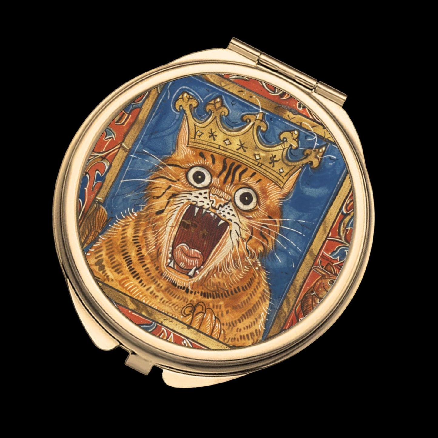 Round Compact Mirror - Classic Gold Untitled design - 2025-11-14T113726.366 - Wyrd Dezigns
