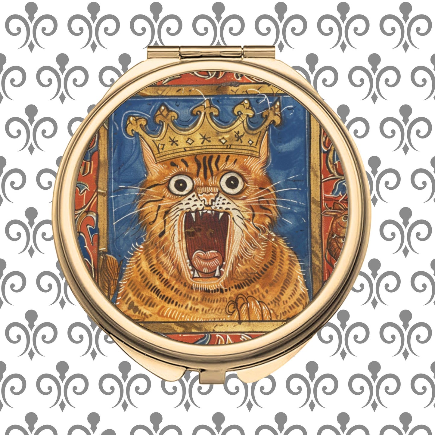 Round Compact Mirror - Classic Gold Untitled design - 2025-11-14T113726.366 - Wyrd Dezigns